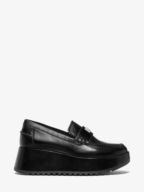 MICHAEL KORS Indy Leather Platform Loafer