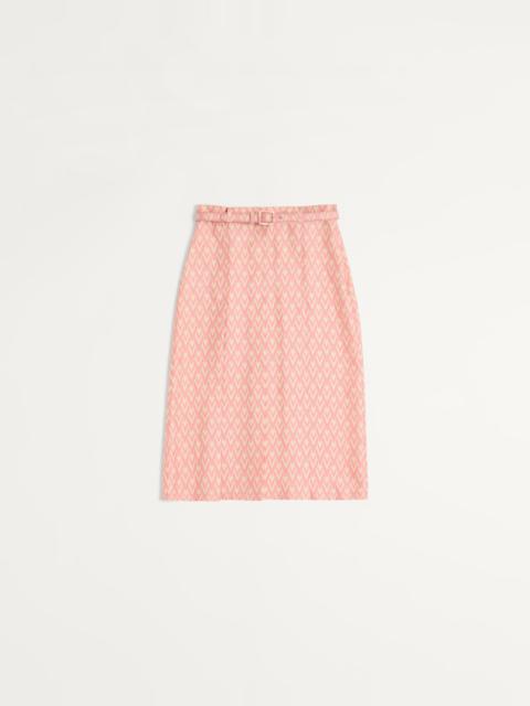 PLEATED SKIRT IN TWILL TOUTE LA V