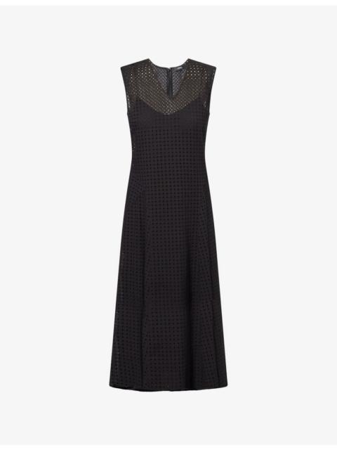 Theory Easy Curve Cotton Midi Dress
