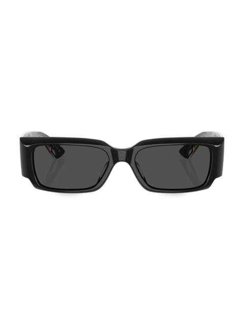 Oliver Peoples Women's x Khaite 54MM Rectangular Sunglasses - Black