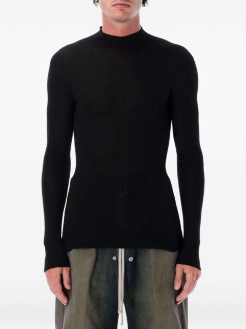 Rick Owens ribbed mock-neck sweater