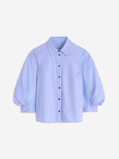 BODEN Puff Sleeve Oxford Shirt-French Blue