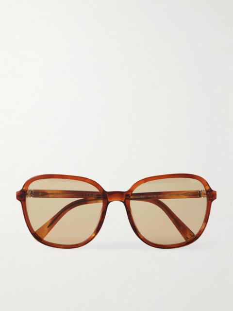 Miu Miu Round-frame acetate sunglasses Brown