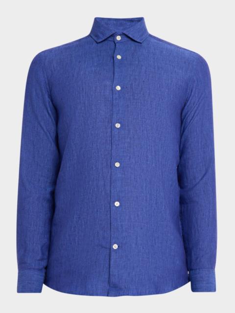FRESCOBOL CARIOCA Men's Antonio Linen Casual Button-Down Shirt