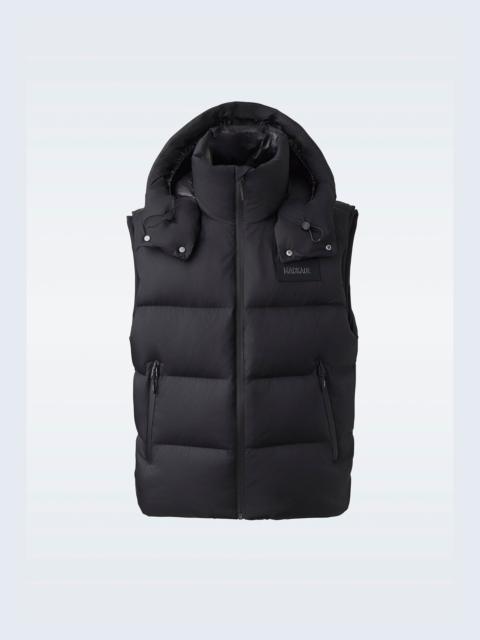 HUGH Down vest with removable hood