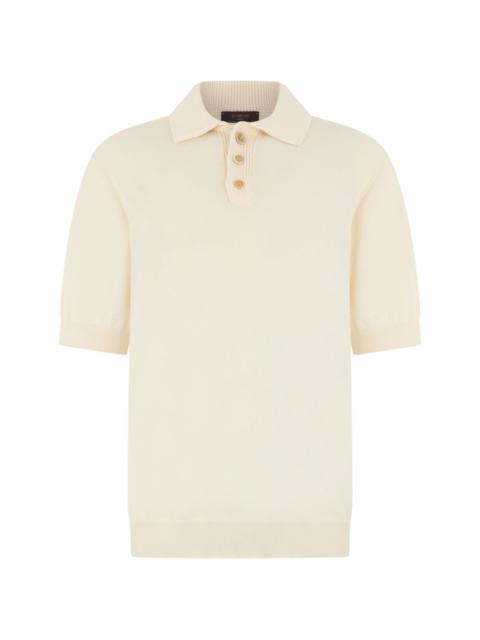 SLOWEAR half-button polo shirt