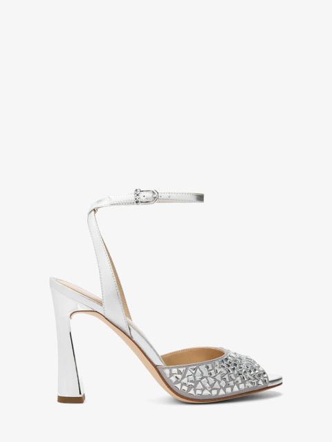 MICHAEL KORS Rosie Embellished Metallic Sandal
