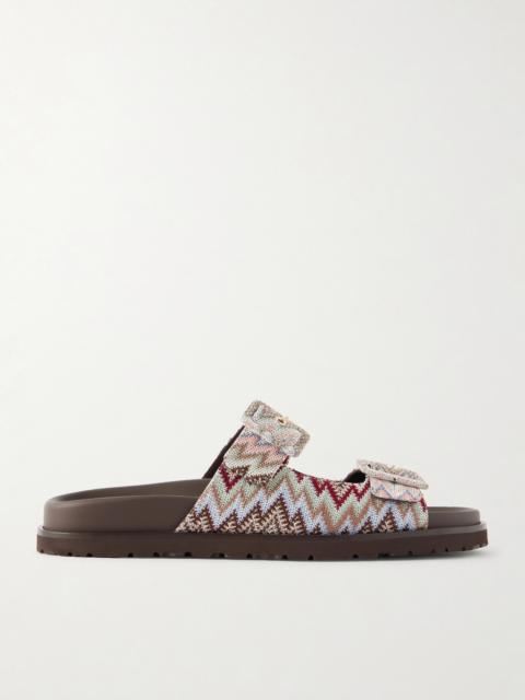 Missoni Clea Striped Woven Sandals
