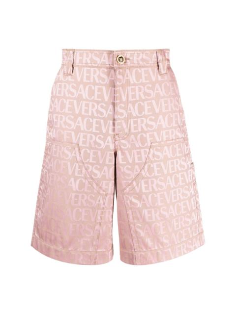 VERSACE Versace Allover-jacquard bermuda shorts