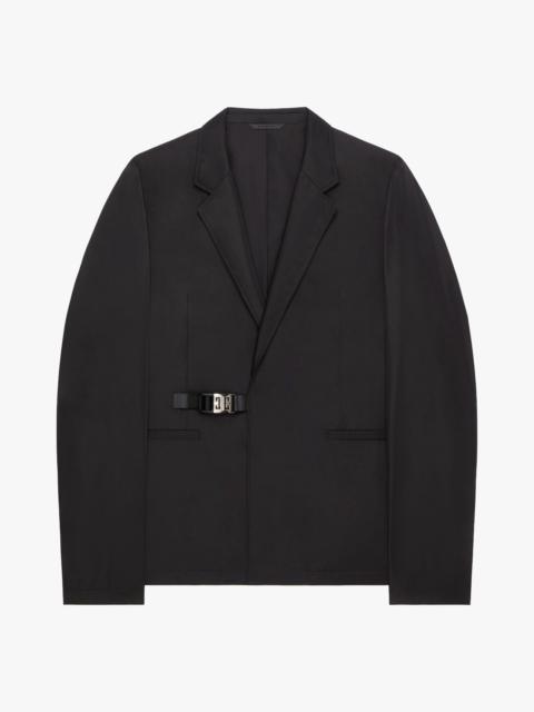 SLIM-FIT JACKET IN NYLON WITH 4G BUCKLE