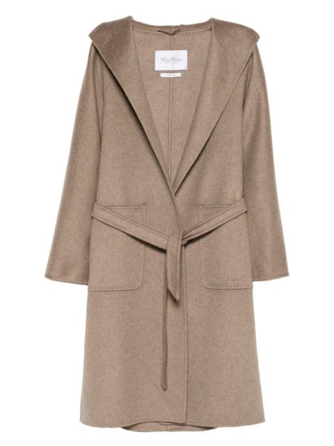 Max Mara hooded belted coat