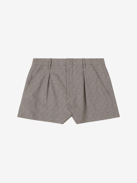 Isabel Marant LOCEA CHECKED SHORTS