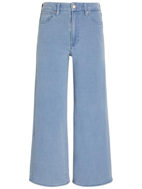 GOOD AMERICAN Good American Jeanius Cropped Wide-leg Trousers