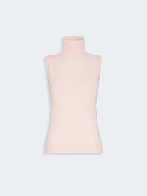 Sportmax ESCHIMO Sleeveless pure wool sweater - PINK