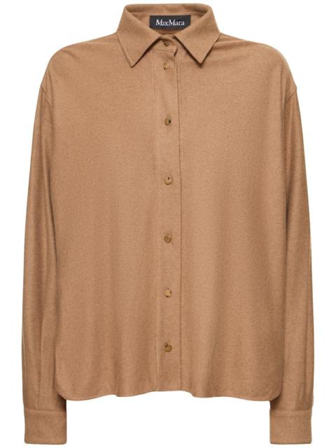 LVR Exclusive camel flannel shirt