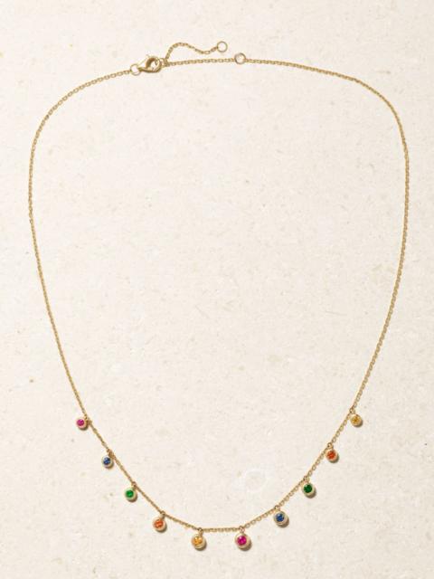ROXANNE FIRST 14-karat gold sapphire necklace Multi