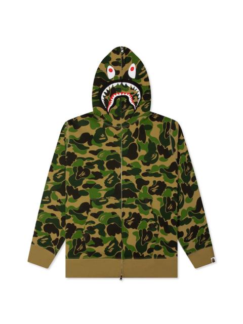 A BATHING APE® ABC CAMO 2ND SHARK FULL ZIP HOODIE - GREEN