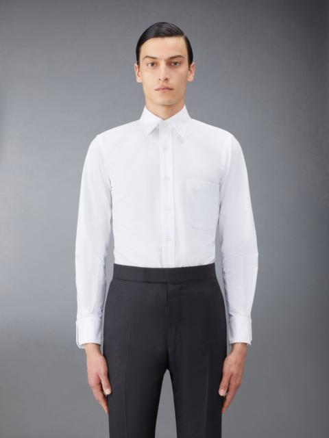 Thom Browne logo-patch cotton shirt