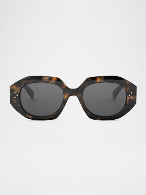 CELINE 3 Dot Geometric Square Sunglasses