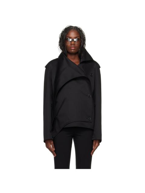 Black Short Oblique Jacket