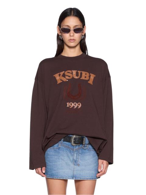 Ksubi KSUBI RANCH ALTAR BOYFRIEND LS TEE CHOC