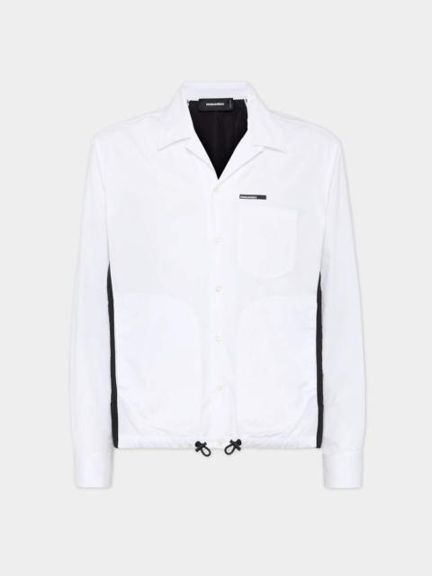 DSQUARED2 DRAWSTRING HYBRID SHIRT