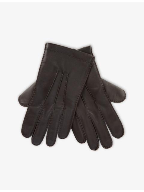 DENTS 3 Points leather and cashmere touchscreen gloves