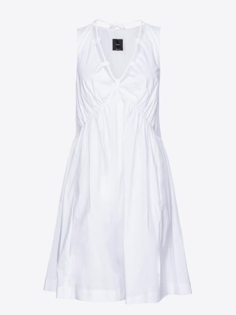 TECHNICAL POPLIN MINI DRESS