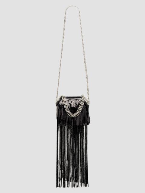 Stella McCartney Women's Falabella Sequined Fringe Bag - Black