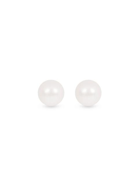 STONE AND STRAND Medium Pearl Earrings