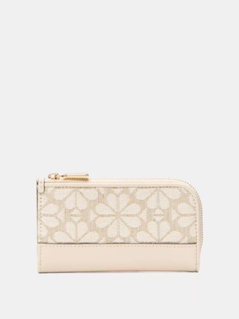 kate spade Devin Spade Flower Jacquard Bifold Wallet