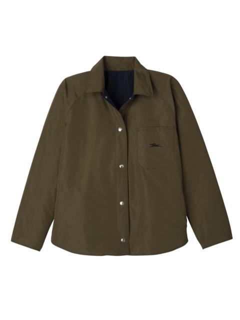 Longchamp Padded blouson Navy/Artichoke - Technical taffeta