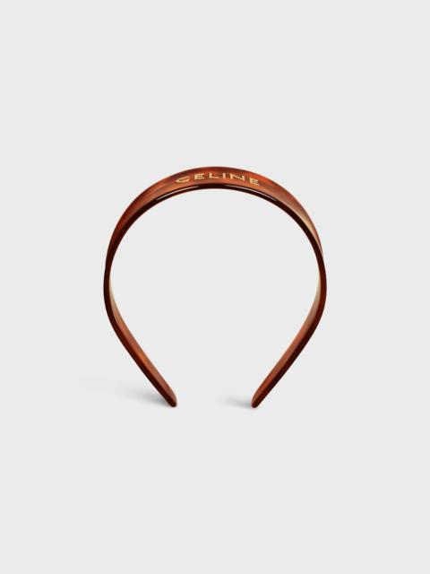 ☆【CELINE】☆(W) Triomphe Canvas Headband in Calfski.n☆ CELINE Celine Headband in Triomphe Canvas and Calfskin