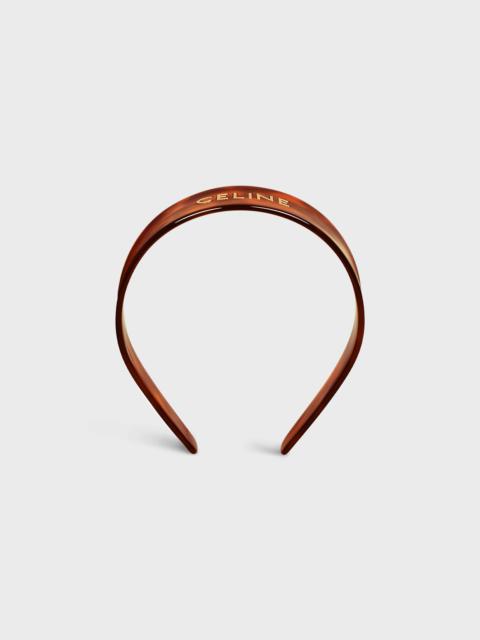 CELINE Celine Headband in Blond Havana Acetate and Brass with Gold finish