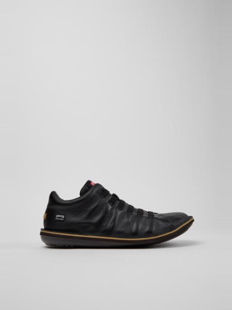 CAMPER Beetle Black Leather Ankle Boots for Men.