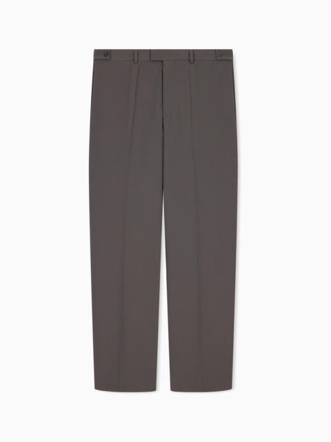 EMPORIO ARMANI 3D CREPE JERSEY TROUSERS SIGNATURE CAPSULE