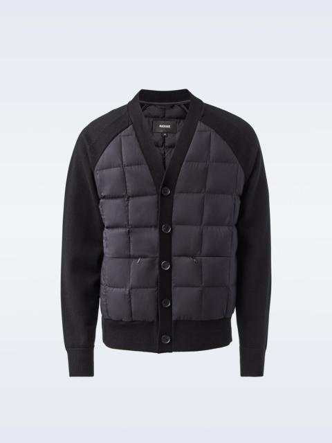 MACKAGE GILFORD hybrid lightweight down cardigan