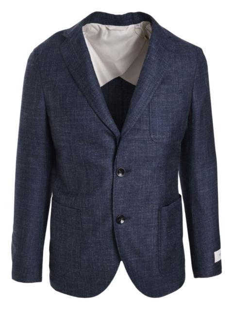 AGNONA linen single-breasted blazer