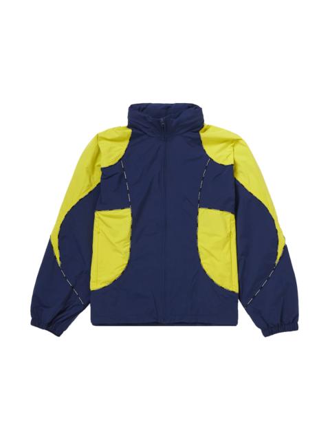 Supreme Supreme Logo Piping Hooded Track Jacket Navy