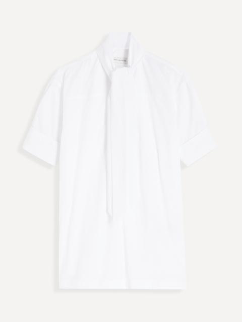 Dries Van Noten White Scarf-Neck Shirt