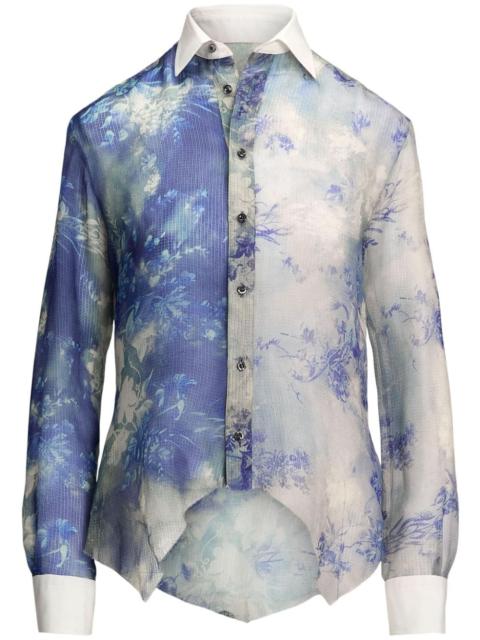 Ralph Lauren Nancie floral-print silk shirt