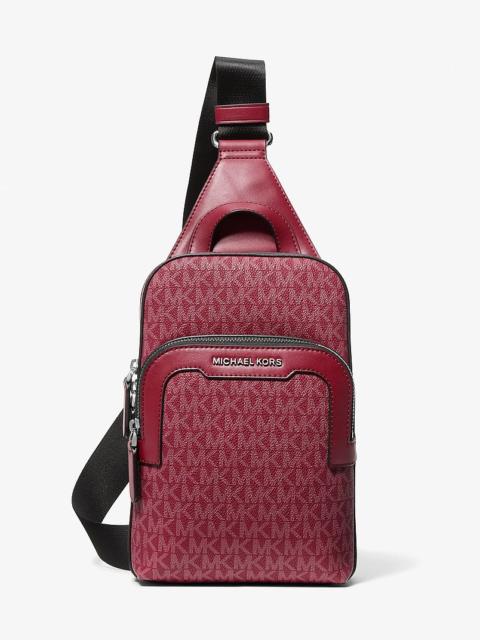 MICHAEL KORS Hudson Medium Signature Logo Sling Bag