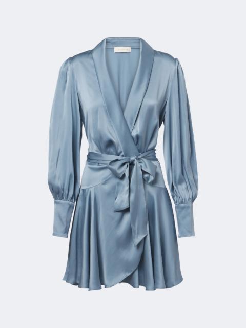 Zimmermann Silk satin wrap dress
