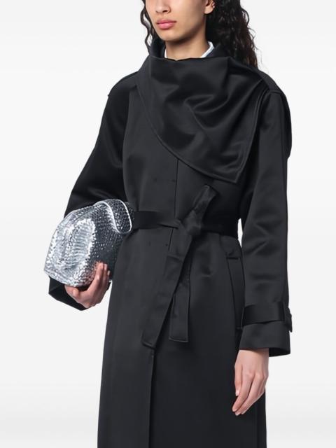 The . Garment asymmetric trench coat