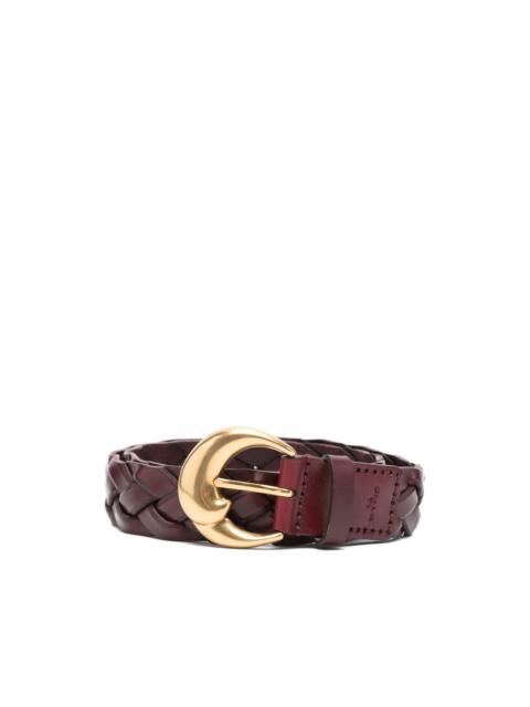 Etro braided leather belt