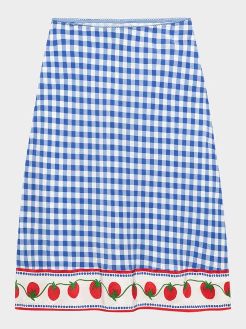 Rails x Giadzy Grazia Gingham Tomato Skirt