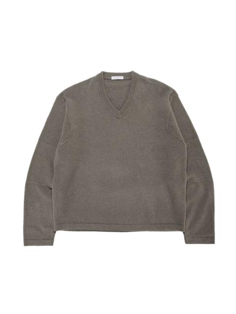 LADY WHITE CO. Wool V Neck Sweater Clay