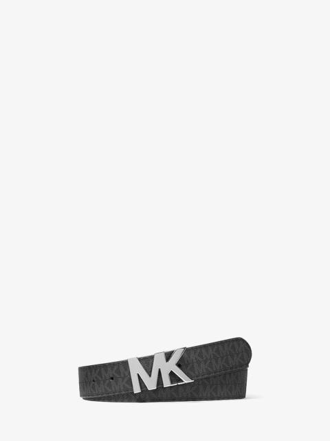 MICHAEL KORS Reversible Logo Buckle Belt