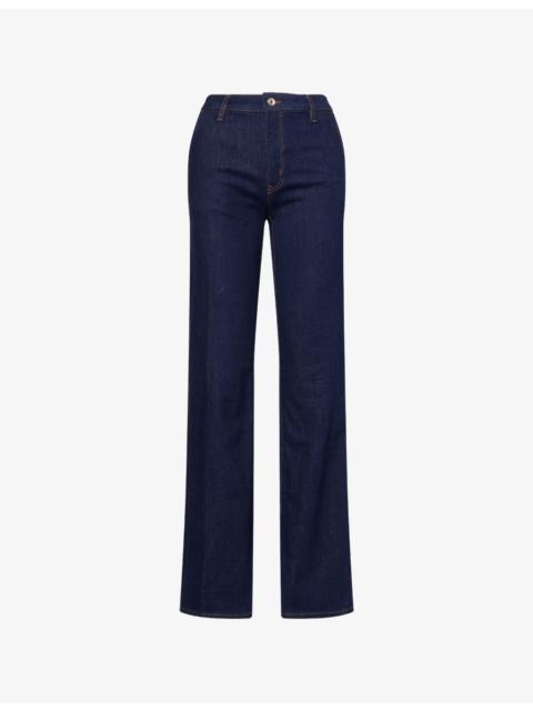 The Straight Mid-Rise Cotton-Blend Jeans