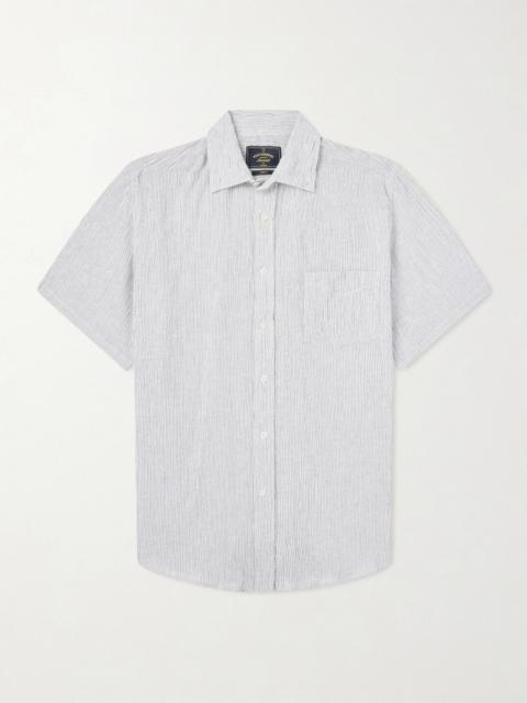 Portuguese Flannel Aaron Striped Cotton and Linen-Blend Shirt